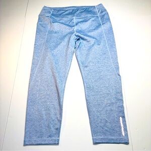 Vineyard Vines Women's XL Performance Heather Blue Athletic Legging Pocket